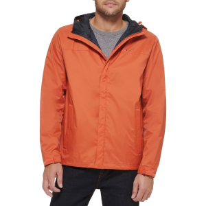 Casaca Tommy Hilfiger  con capucha impermeable, transpirable y ligera para hombre